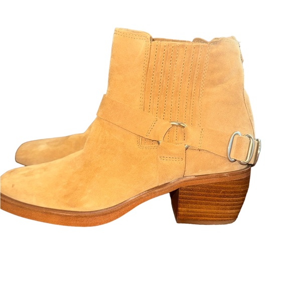 Sam Edelman Shoes - Sam Edelman Women’s size 9 Bellamie Suede Riding Heel Biker Boots Cowgirl NWOT